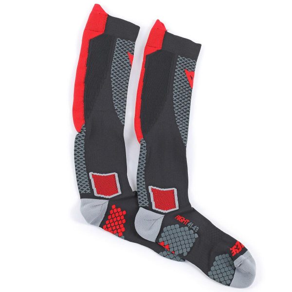 DAINESE D-CORE HIGH SOCK BLACK/RED-0