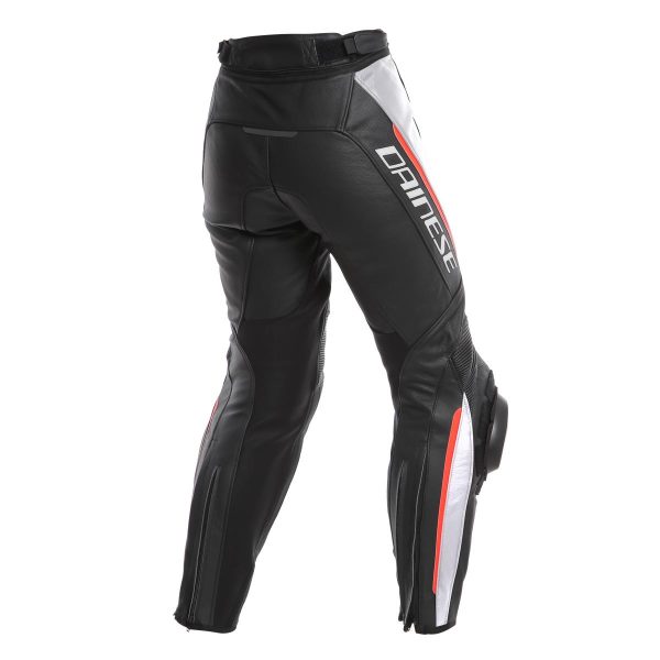 DAINESE DELTA 3 LADY LEATHER PANTS BLACK/WHITE/RED-2691