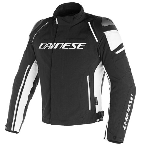 DAINESE RACING 3 D-DRY JACKET BLACK/WHITE-0