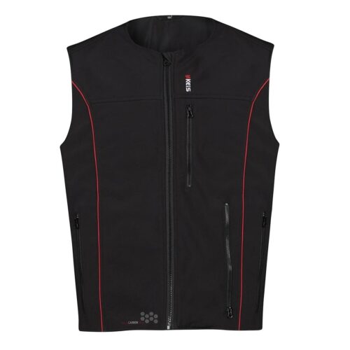 KEIS V501RP PREMIUM HEATED VEST RED PIPING-4998