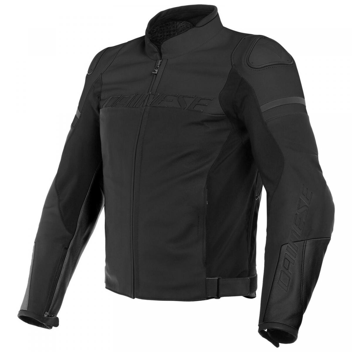 DAINESE AGILE LEATHER JACKET BLACK - P&H Motorcycles