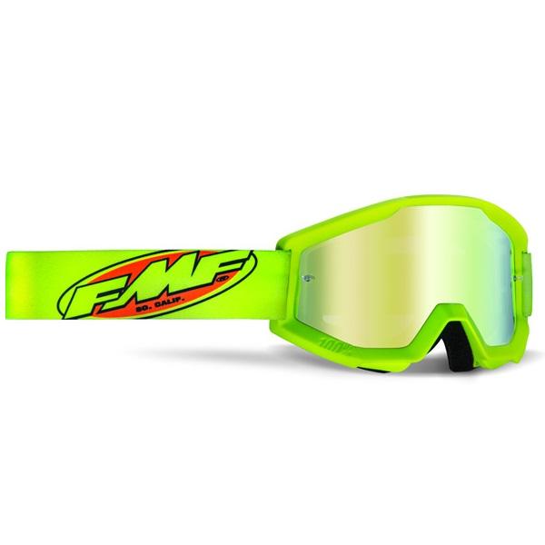 FMF POWERCORE GOGGLE YELLOW - MIRROR GOLD LENS-0