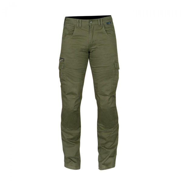 ROUTE ONE REMY CARGO JEAN BUILT WITH KEVLAR® GREEN REGULAR LEG-0