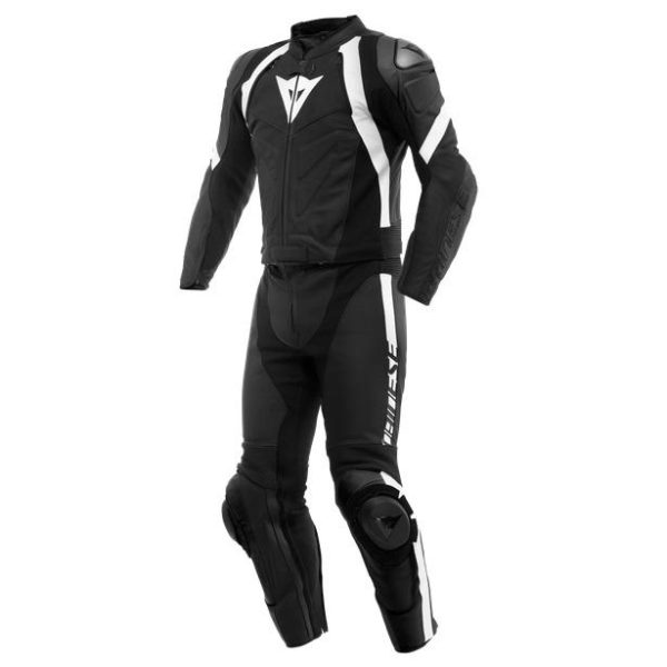DAINESE AVRO 4 TWO PIECE SUIT BLACK/WHITE