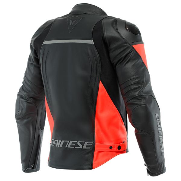 DAINESE RACING 4 JACKET BLACK/FLUO RED