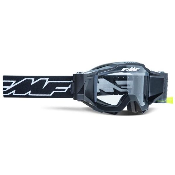 FMF POWERBOMB FILM SYSTEM GOGGLE ROCKET BLACK - CLEAR LENS