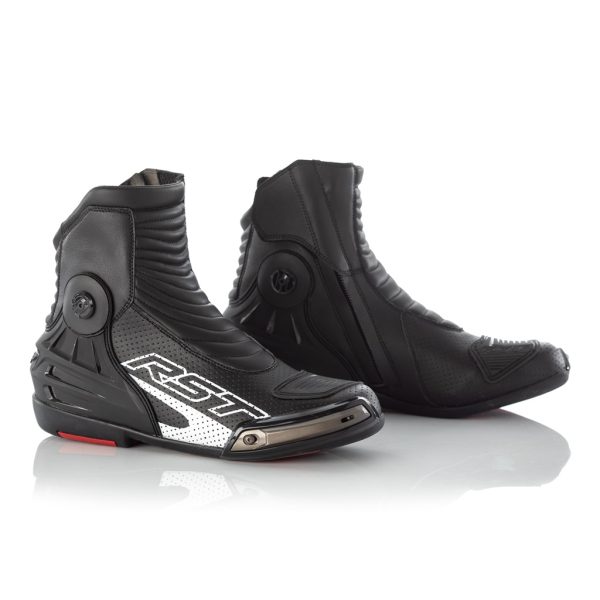 RST TRACTECH EVO III SHORT BOOTS BLACK/WHITE