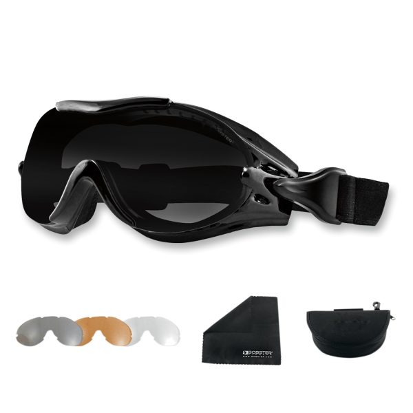 BOBSTER PHOENIC OVER THE GLASSES GOGGLE (3 LENSES)