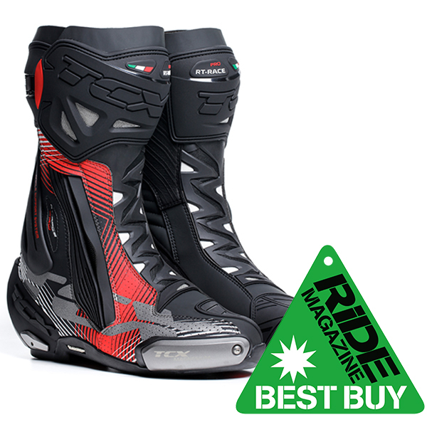 TCX RT-RACE PRO AIR BOOTS BLACK/RED/GREY