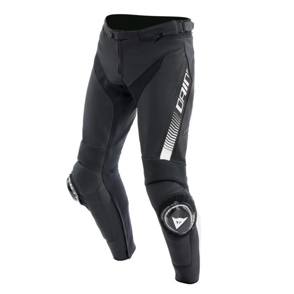 DAINESE SUPER SPEED LEATHER PANTS BLACK/WHITE