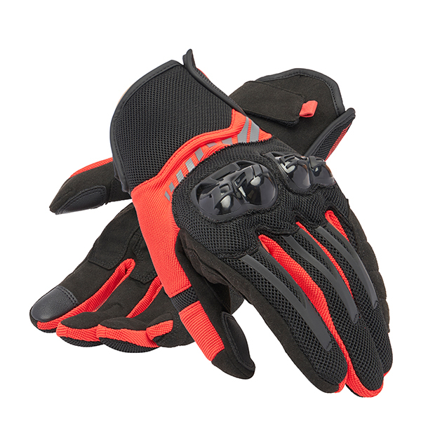 DAINESE MIG 3 AIR GLOVES BLACK/RED LAVA